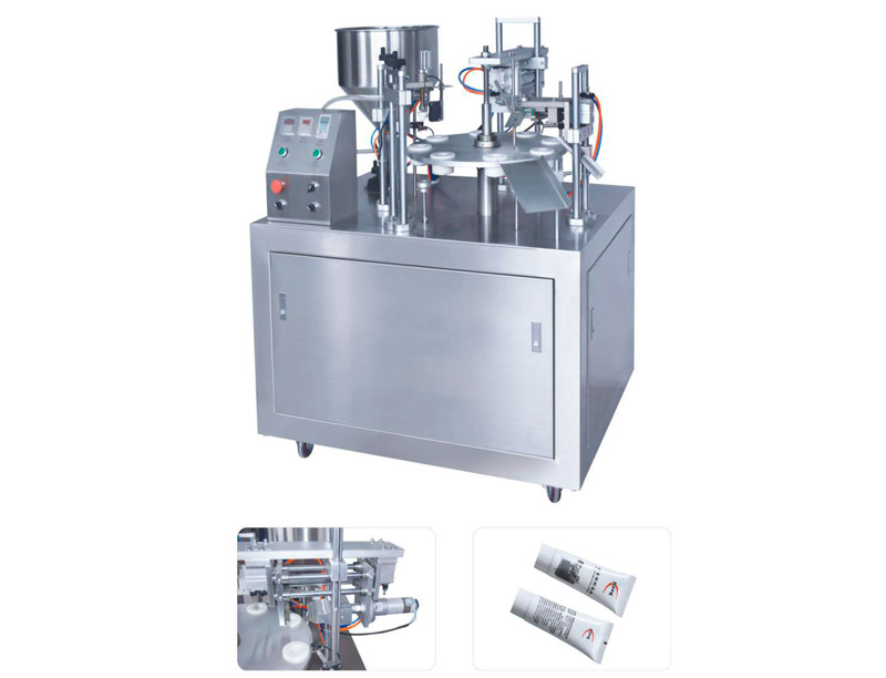 Фасовка продукции в пластиковые тубы на FWJ-30A